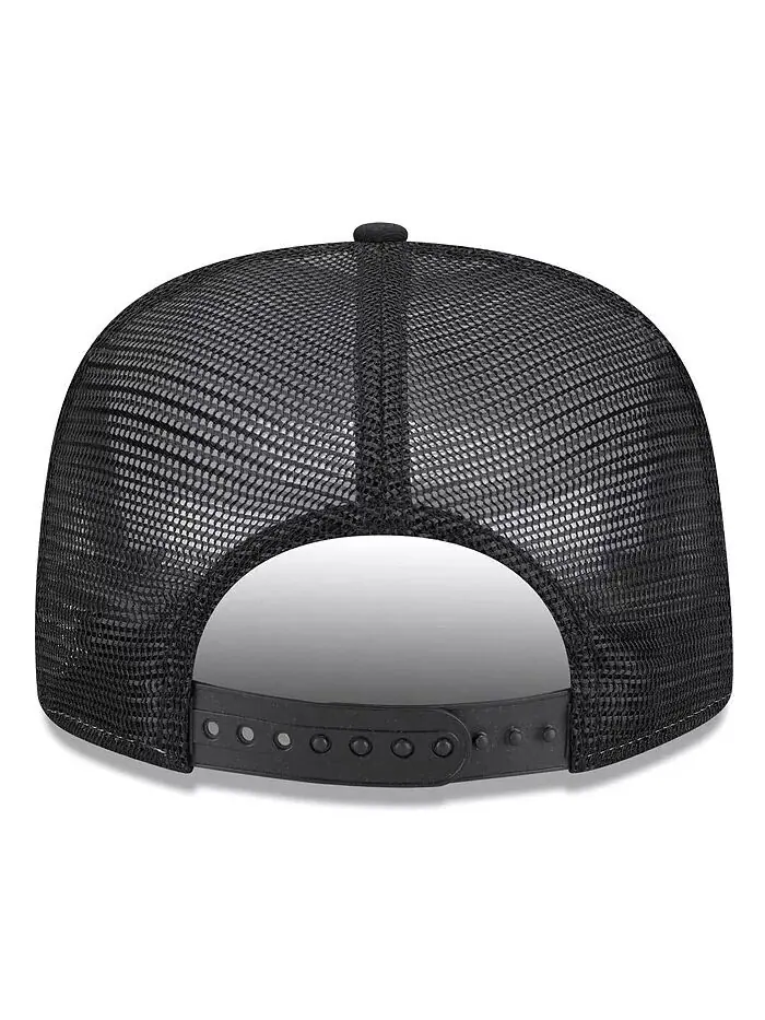 Мужская бело-черная кепка Las Vegas Raiders Banger 9FIFTY Trucker Snapback New Era — изображение 3 из 4, белый черный