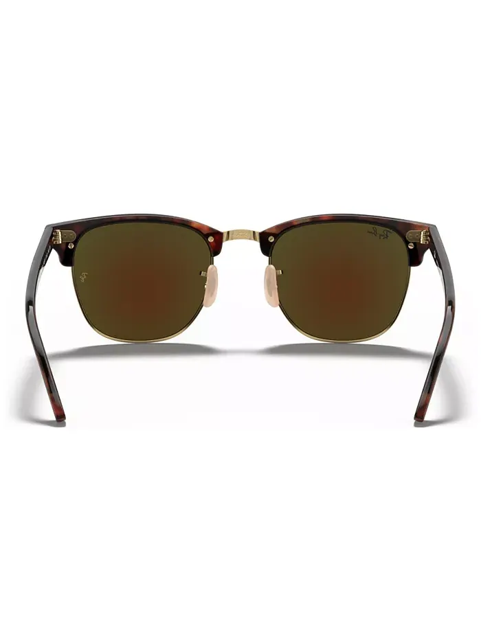 Унисекс солнцезащитные очки, RB3016 CLUBMASTER MINERAL FLASH LENSES Ray-Ban — изображение 4 из 7, синий