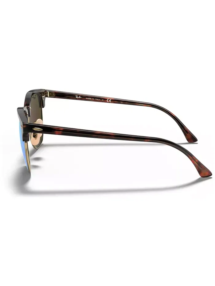Унисекс солнцезащитные очки, RB3016 CLUBMASTER MINERAL FLASH LENSES Ray-Ban — изображение 7 из 7, синий