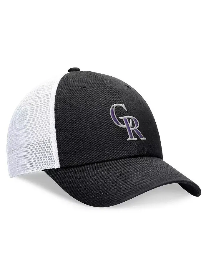 Мужская черная регулируемая кепка Colorado Rockies Club Trucker Nike — изображение 1 из 4, черный