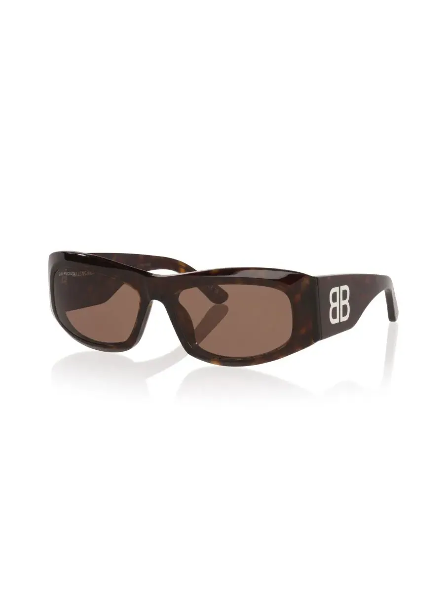 Женские прямоугольные солнцезащитные очки, BB0395S 6E000382 Balenciaga — коричневый