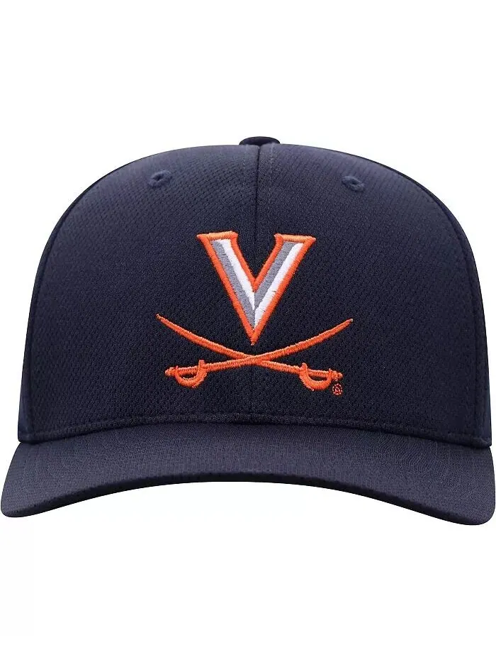 Мужская темно-синяя шляпа с гибким логотипом Virginia Cavaliers Reflex Top Of The World — изображение 2 из 4, темно-синий