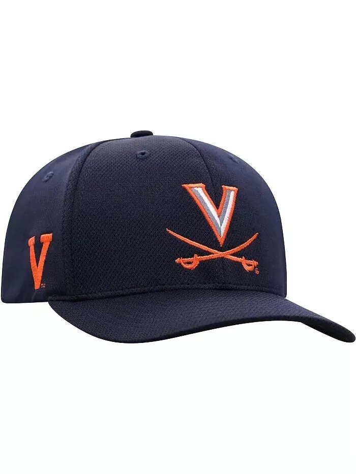 Мужская темно-синяя шляпа с гибким логотипом Virginia Cavaliers Reflex Top Of The World — изображение 3 из 4, темно-синий