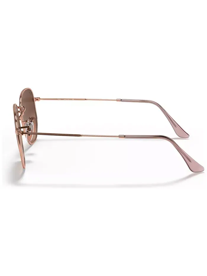 Унисекс солнцезащитные очки, RB3548N HEXAGONAL FLAT LENSES Ray-Ban — изображение 2 из 6, коричневый