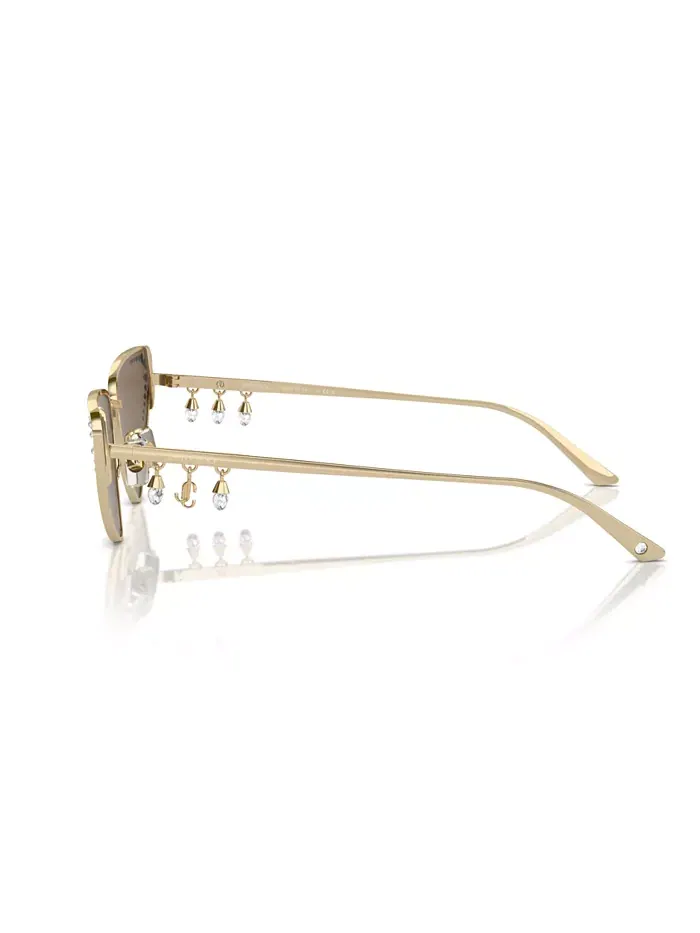 Женские солнцезащитные очки, JC4001B Jimmy Choo — изображение 8 из 15, бледный золотистый