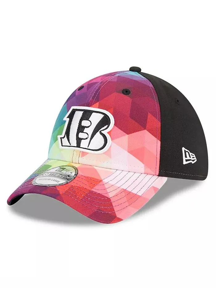 Мужская розовая кепка Cincinnati Bengals 2023 NFL Crucial Catch 39THIRTY Flex New Era