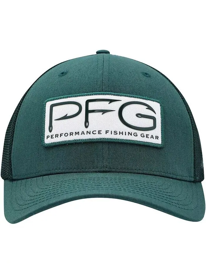 Мужская зеленая шапка Michigan State Spartans PFG Hooks Flex Columbia — изображение 4 из 4