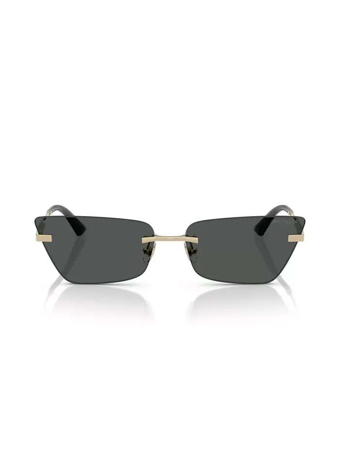 Женские солнцезащитные очки JC4012 Jimmy Choo — изображение 2 из 6, бледный золотистый