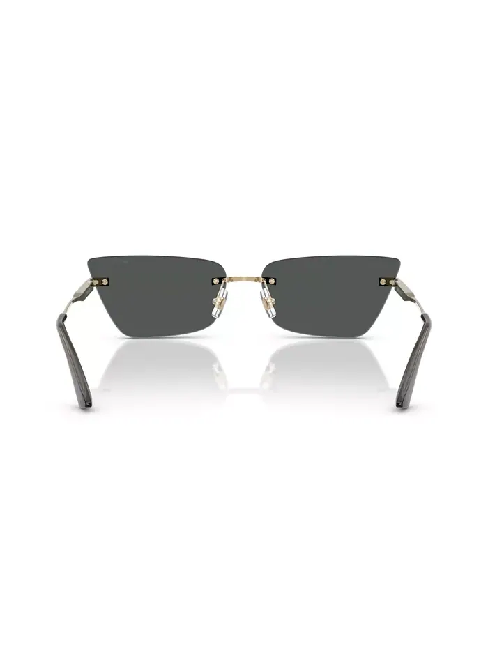 Женские солнцезащитные очки JC4012 Jimmy Choo — изображение 4 из 6, бледный золотистый