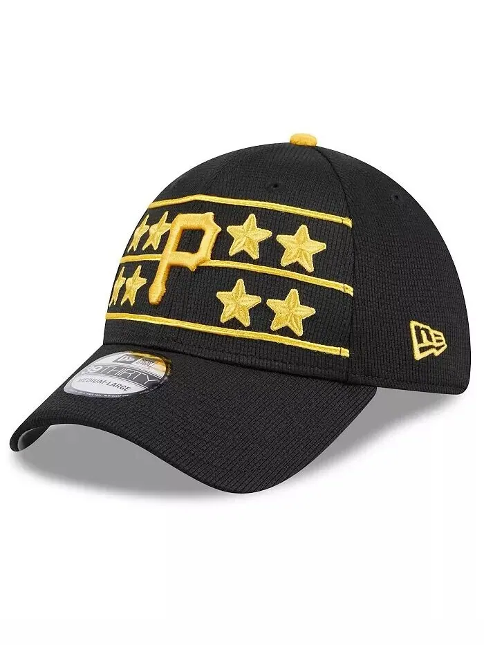 Мужская черная кепка Pittsburgh Pirates 2024 Batting Practice 39THIRTY Flex Hat New Era — изображение 1 из 4, черный