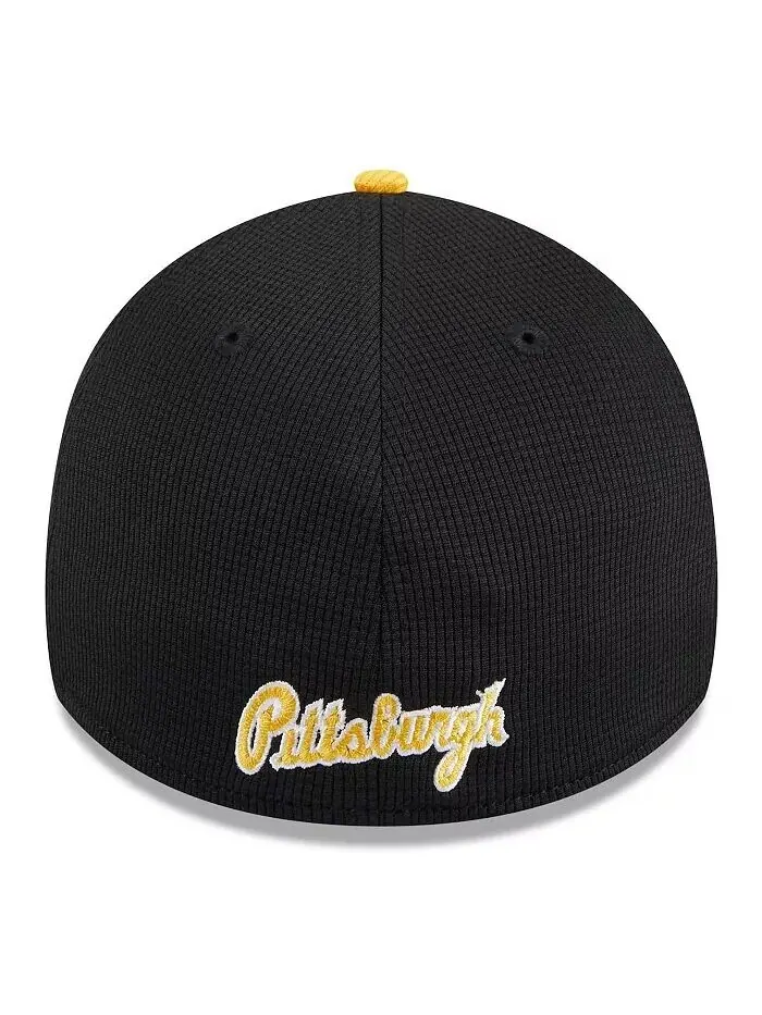 Мужская черная кепка Pittsburgh Pirates 2024 Batting Practice 39THIRTY Flex Hat New Era — изображение 4 из 4, черный