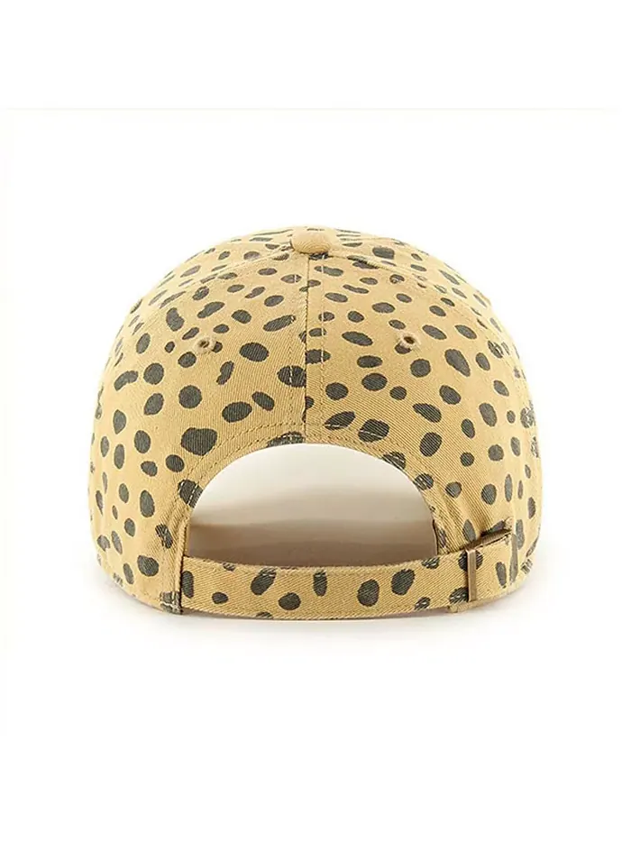Женская регулируемая кепка Miami Marlins Cheetah Clean Up в бежевом цвете '47 Brand — изображение 2 из 2