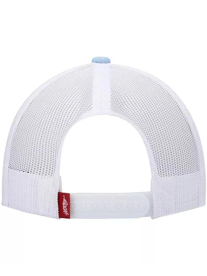 Мужская светло-голубая, белая кепка Zenith Trucker Snapback Hooey — изображение 4 из 4