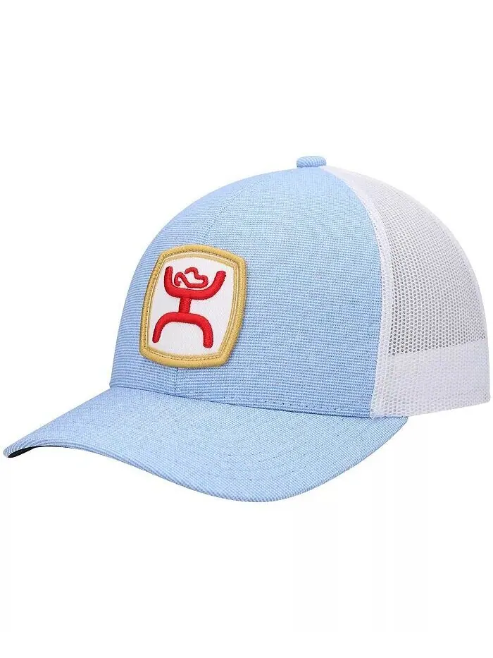 Мужская голубая, белая кепка Zenith Trucker Snapback Hooey — изображение 1 из 4, светлый синий белый