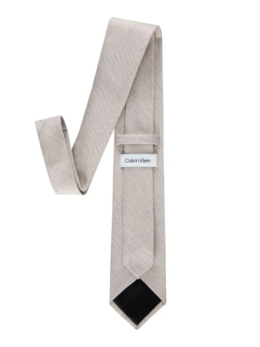 Calvin Klein Мужской галстук Curtis Solid Textured — изображение 3 из 5, прозрачный