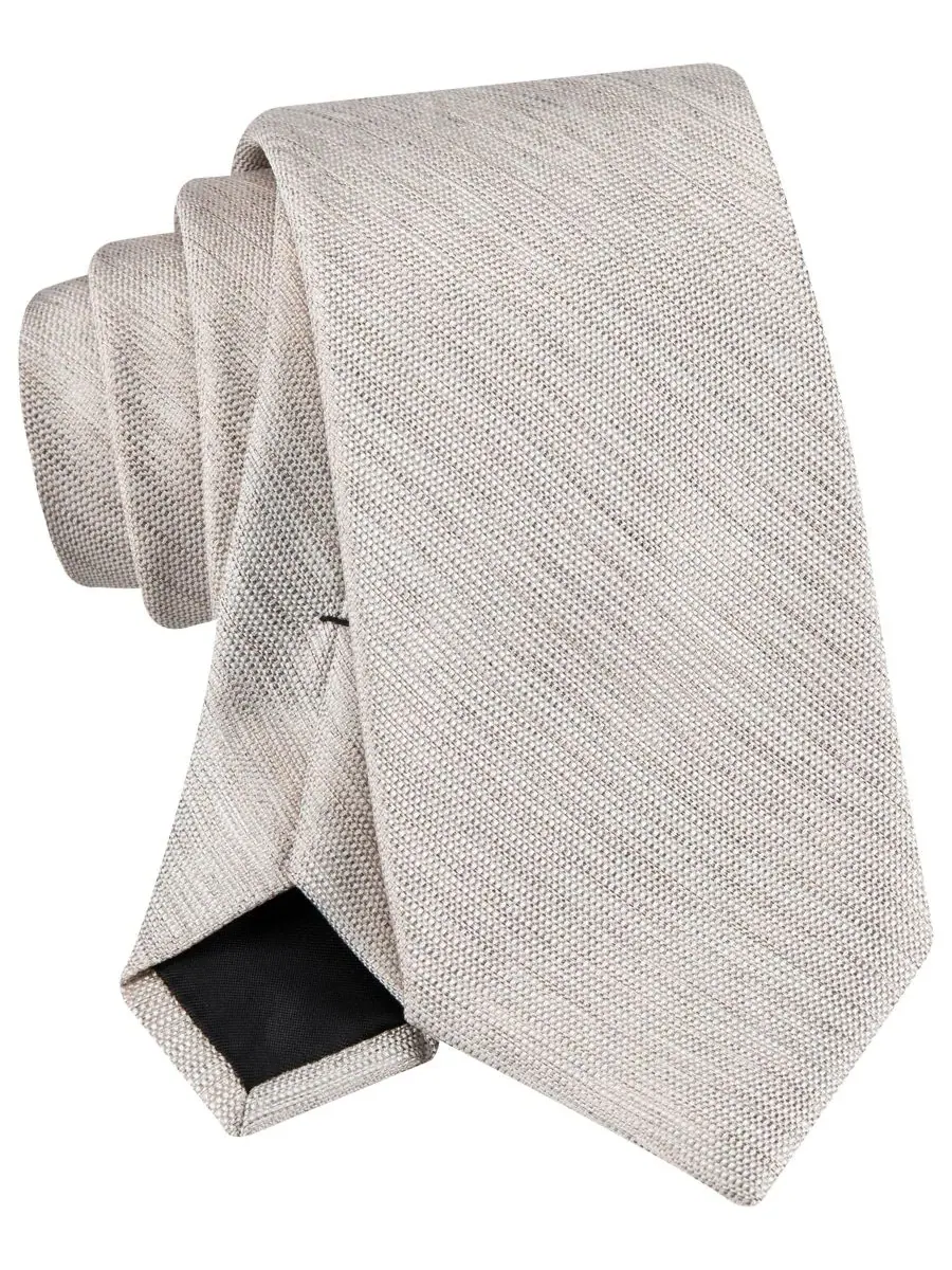 Calvin Klein Мужской галстук Curtis Solid Textured — изображение 4 из 5, прозрачный