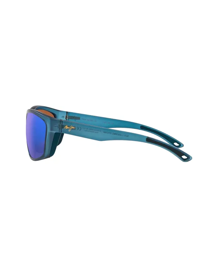Унисекс поляризованные солнцезащитные очки, Nuu Landing Mj000735 Maui Jim — изображение 6 из 8, белый синий