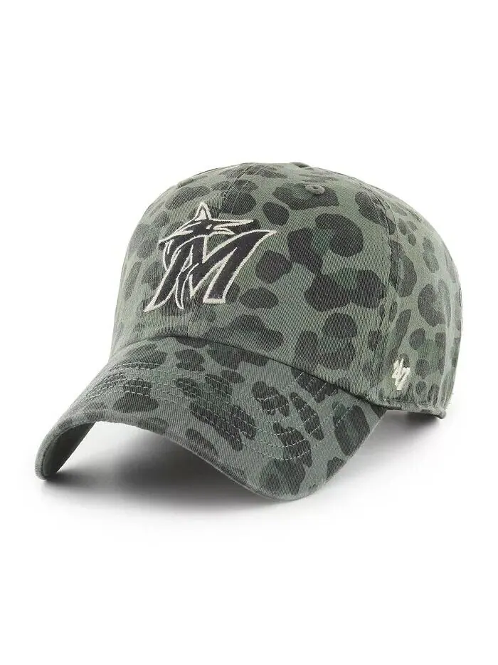 Женская зеленая регулируемая шапка Miami Marlins Bagheera Clean Up '47 Brand — изображение 1 из 1, зеленый