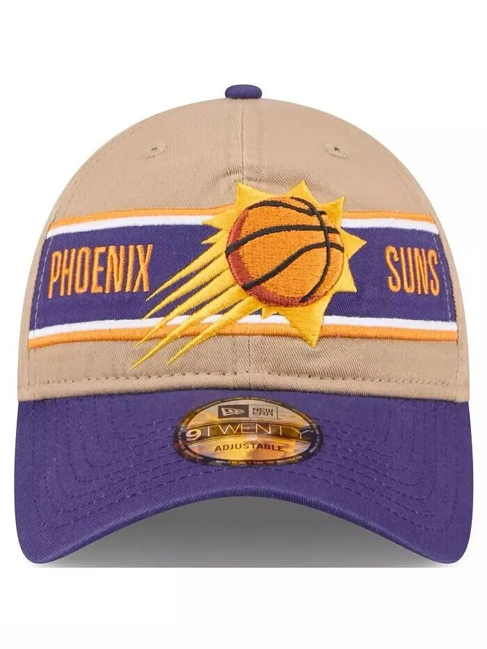 Мужская светло-коричневая/фиолетовая регулируемая кепка Phoenix Suns NBA Draft 9TWENTY 2024 New Era — изображение 3 из 4