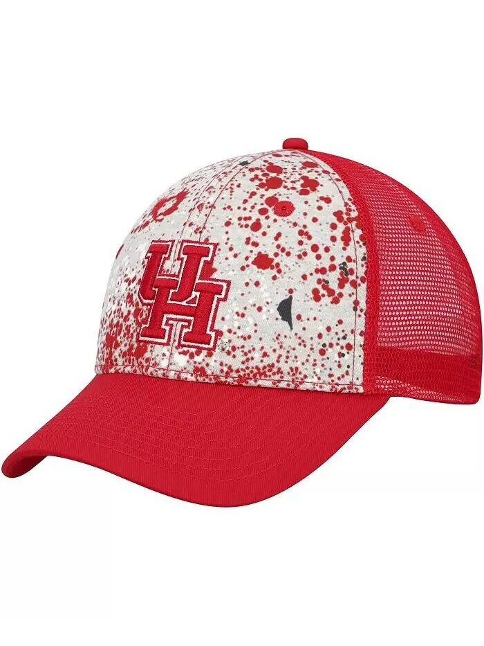 Мужская серо-красная кепка Houston Cougars Love Fern Trucker Snapback Colosseum — изображение 1 из 2, серый красный