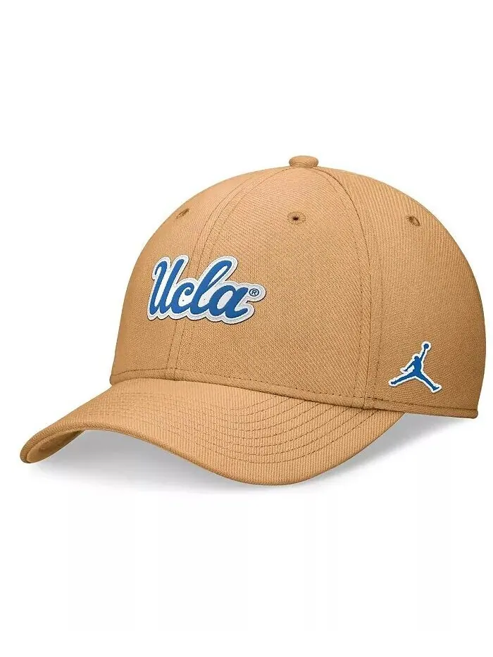 Мужская кепка цвета хаки UCLA Bruins 2024 Sideline Flex Hat Jordan