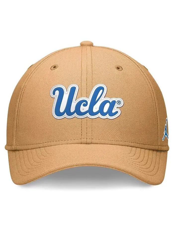 Мужская кепка цвета хаки UCLA Bruins 2024 Sideline Flex Hat Jordan — изображение 2 из 4