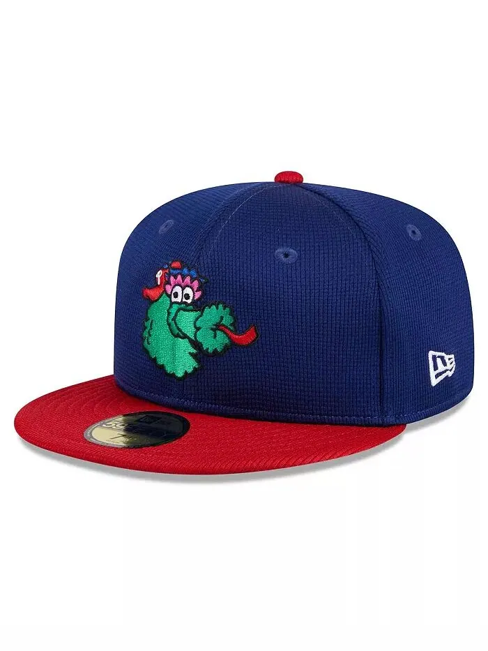 Мужская темно-синяя бейсболка Philadelphia Phillies 2024 Batting Practice 59FIFTY Fitted Hat New Era
