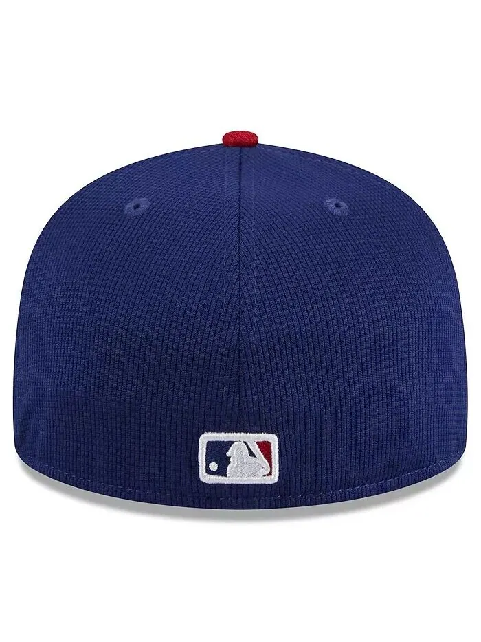 Мужская темно-синяя бейсболка Philadelphia Phillies 2024 Batting Practice 59FIFTY Fitted Hat New Era — изображение 3 из 3