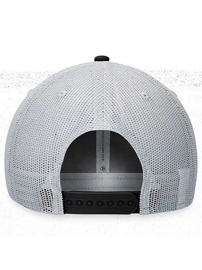 Мужская черная, серая кепка Alabama State Hornets Aurora Trucker Adjustable Top of the World — изображение 3 из 3
