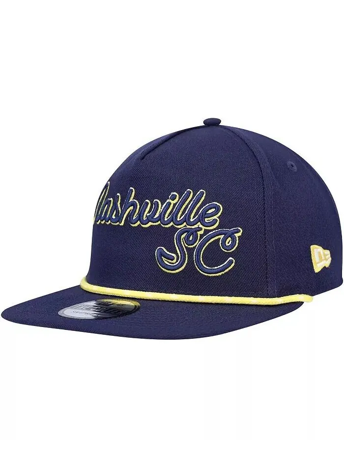 Мужская темно-синяя регулируемая шляпа Nashville SC Script Golfer New Era