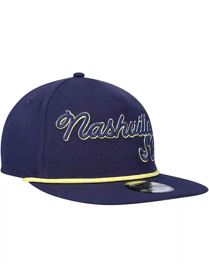 Мужская темно-синяя регулируемая шляпа Nashville SC Script Golfer New Era — изображение 2 из 4, темно-синий