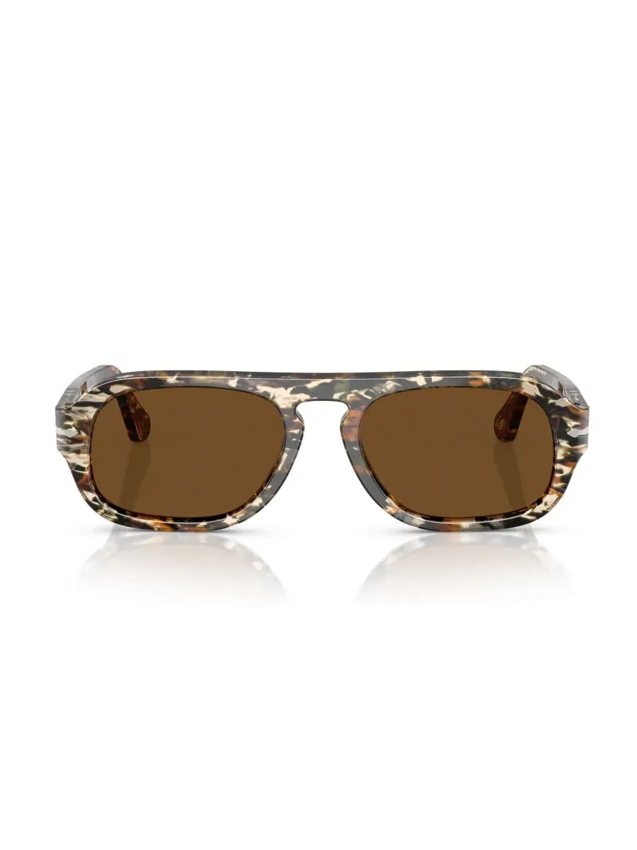 Очки солнцезащитные пилот с ацетатной оправой PO3369S Persol — изображение 5 из 6, коричневый/черный