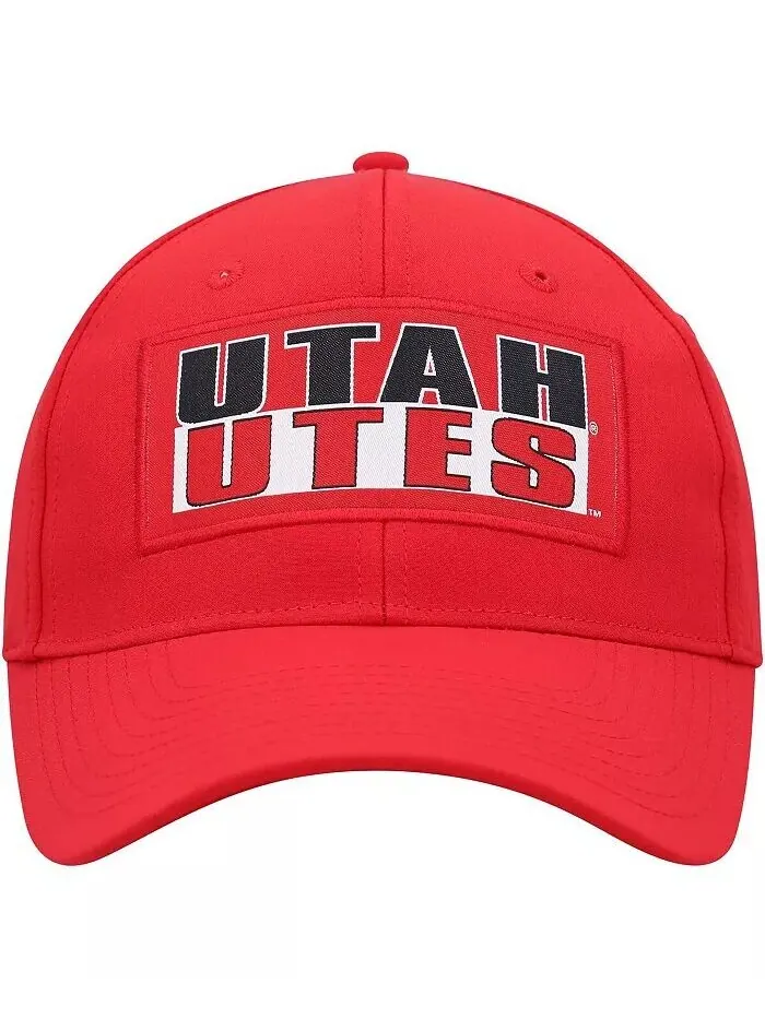 Мужская красная кепка Utah Utes Positraction Snapback Colosseum — изображение 2 из 2, красный