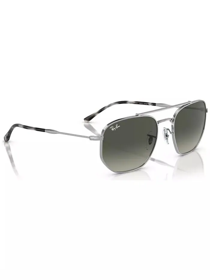 Солнцезащитные очки унисекс Ray-Ban — изображение 2 из 7, серебристый