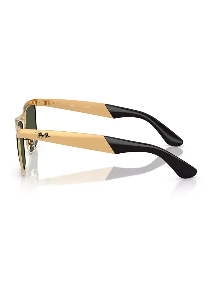 Унисекс солнцезащитные очки Wayfarer Deluxe, RB3875 Ray-Ban — изображение 4 из 5, золотистый