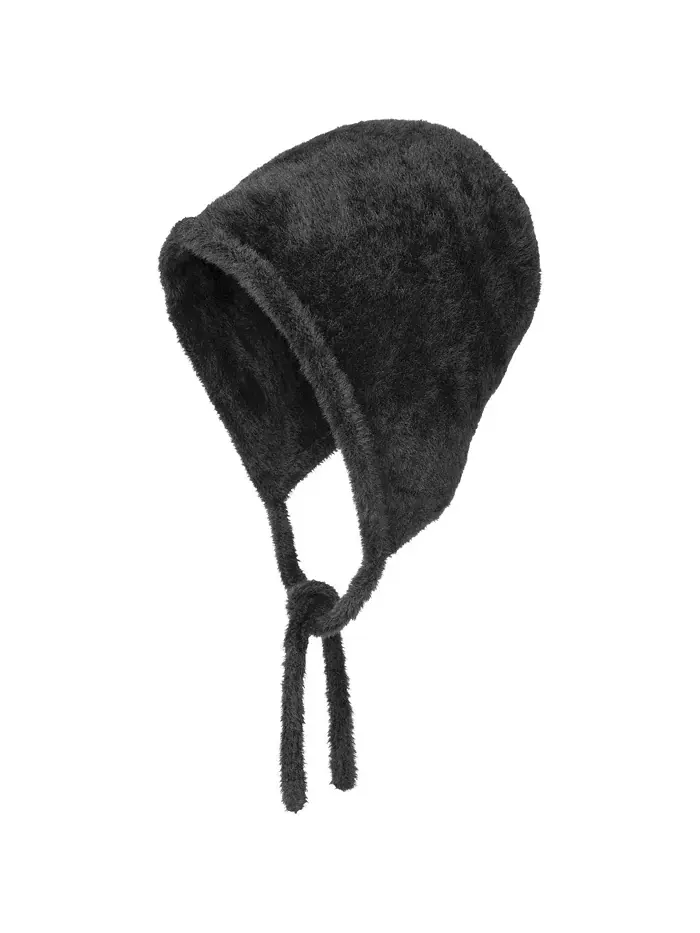 Вязаная шапка из искусственного меха Kangol — изображение 2 из 3, черный