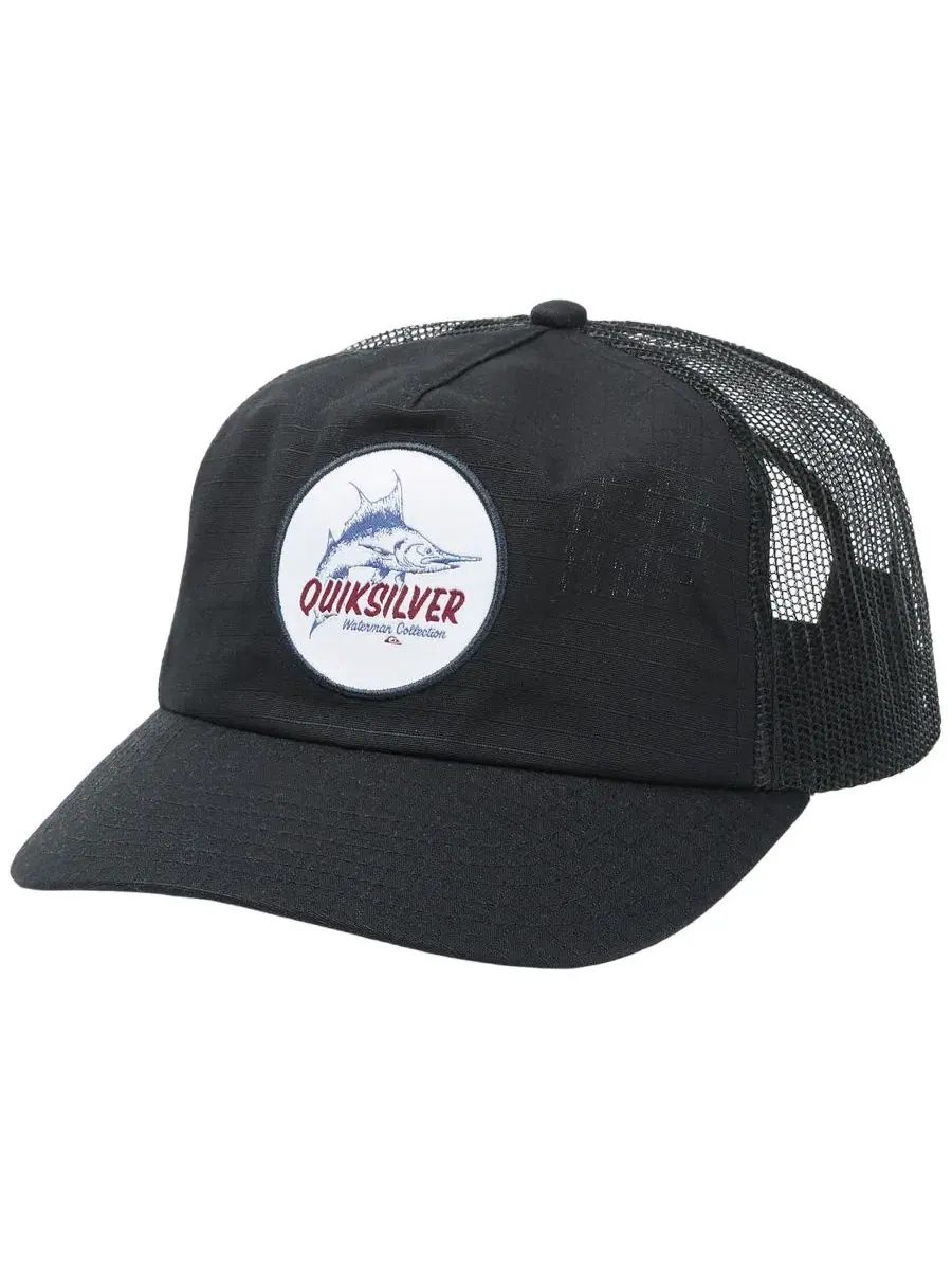 Кепка-тракер с логотипом Quiksilver Waterman Hook — изображение 1 из 3, фантомный