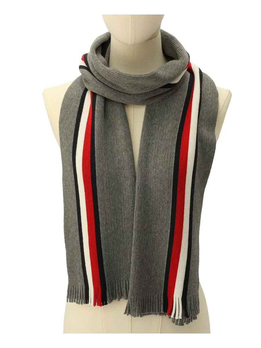 Мужской шарф-рашель в полоску Global Stripe Tommy Hilfiger — изображение 3 из 6, серый