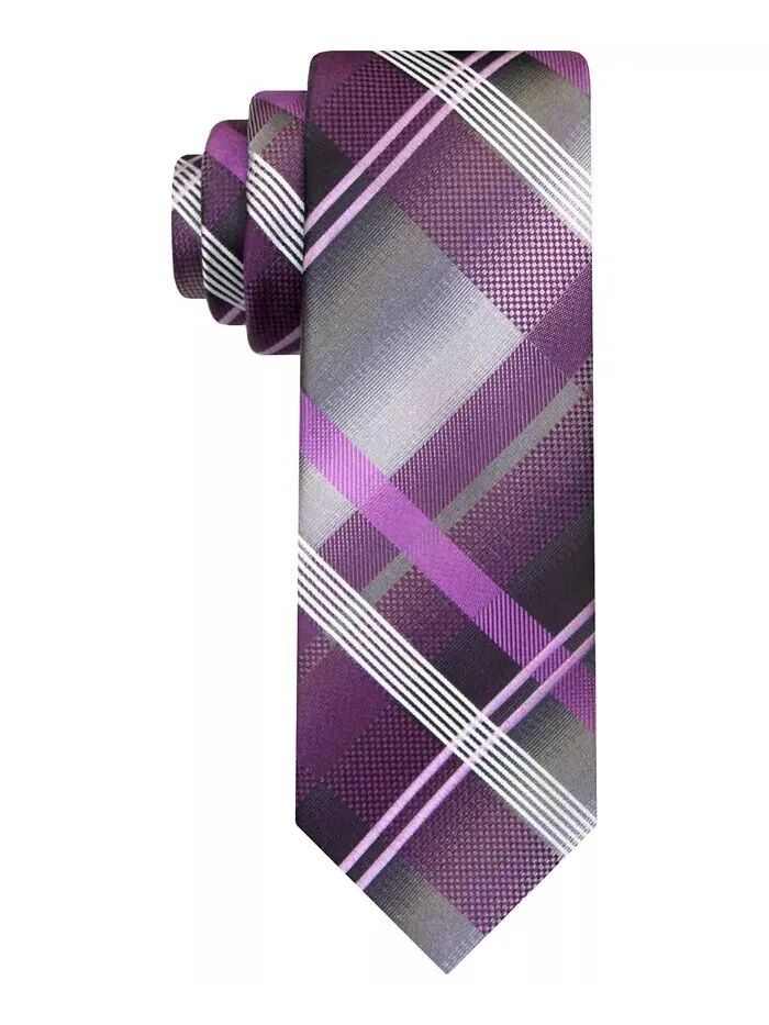 Мужской классический галстук в крупную сетку Van Heusen — изображение 1 из 1, розовый
