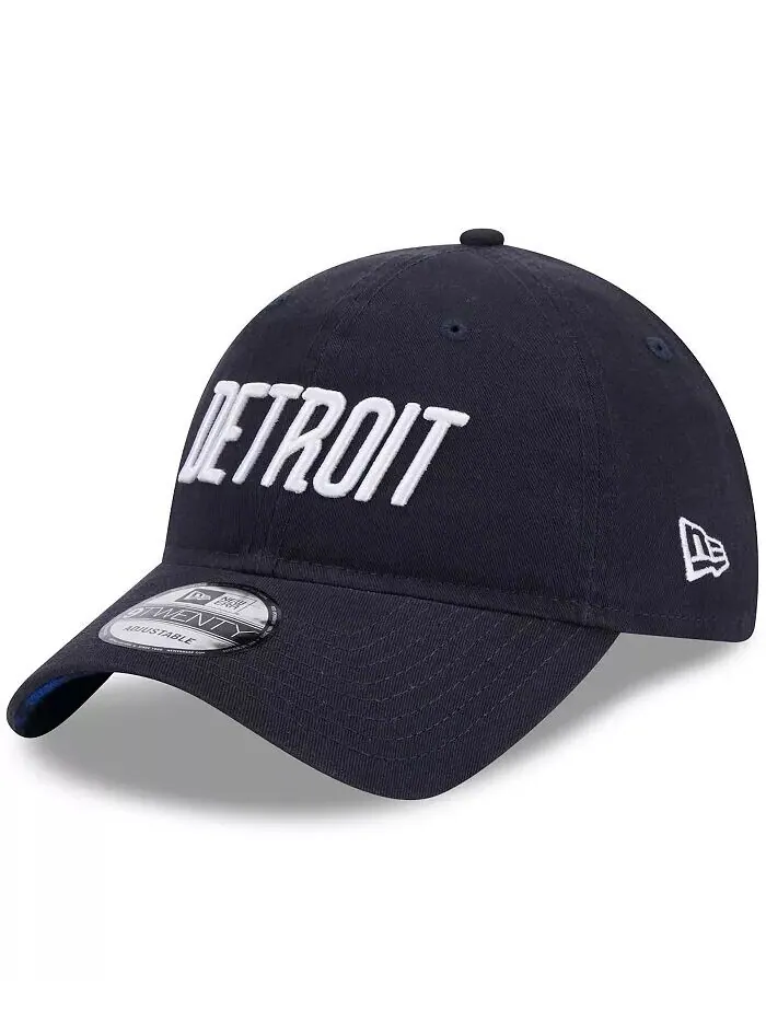 Мужская темно-синяя регулируемая кепка Detroit Tigers 2024 City Connect 9TWENTY New Era