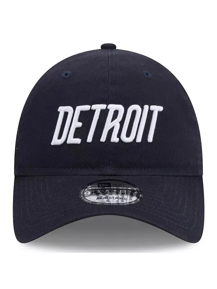Мужская темно-синяя регулируемая кепка Detroit Tigers 2024 City Connect 9TWENTY New Era — изображение 2 из 4, темно-синий
