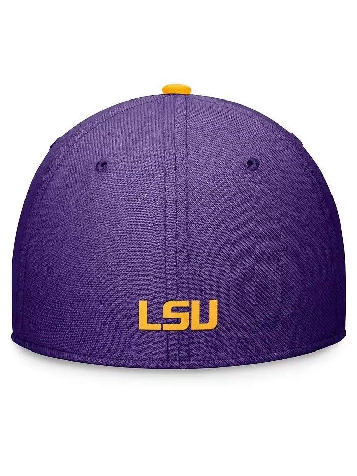 Мужская фиолетовая кепка LSU Tigers Primetime Rise Swoosh Flex Nike — изображение 3 из 4