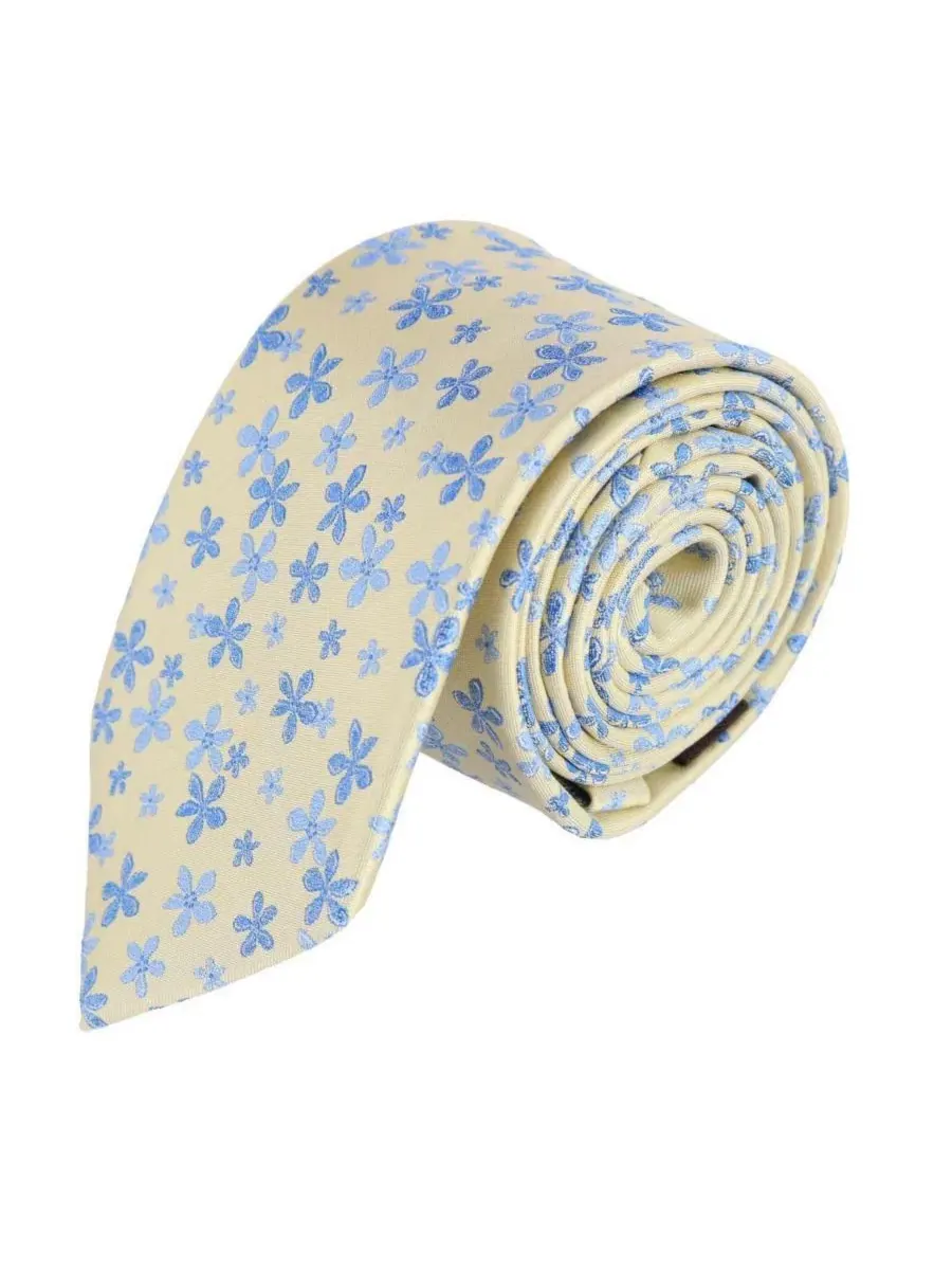 Галстук-бабочка Weldon Floral из шелка TRAFALGAR — изображение 1 из 4, желтый