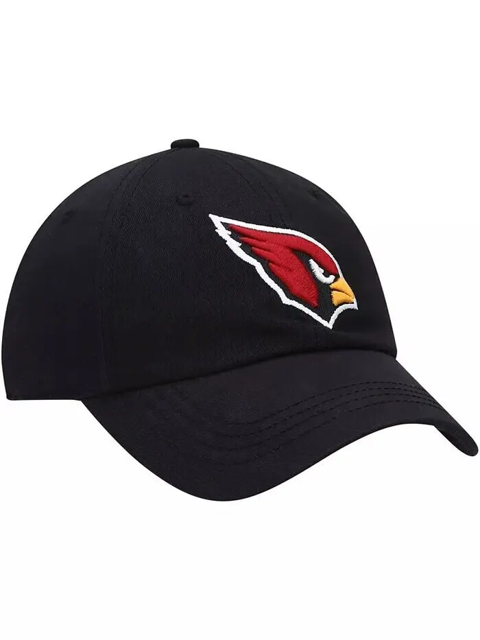 Женская черная регулируемая кепка Arizona Cardinals Miata Clean Up Primary '47 Brand — изображение 3 из 4, черный