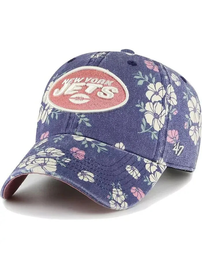 Женская темно-синяя регулируемая шляпа New York Jets Primrose Clean Up '47 Brand — изображение 1 из 3, темно-синий