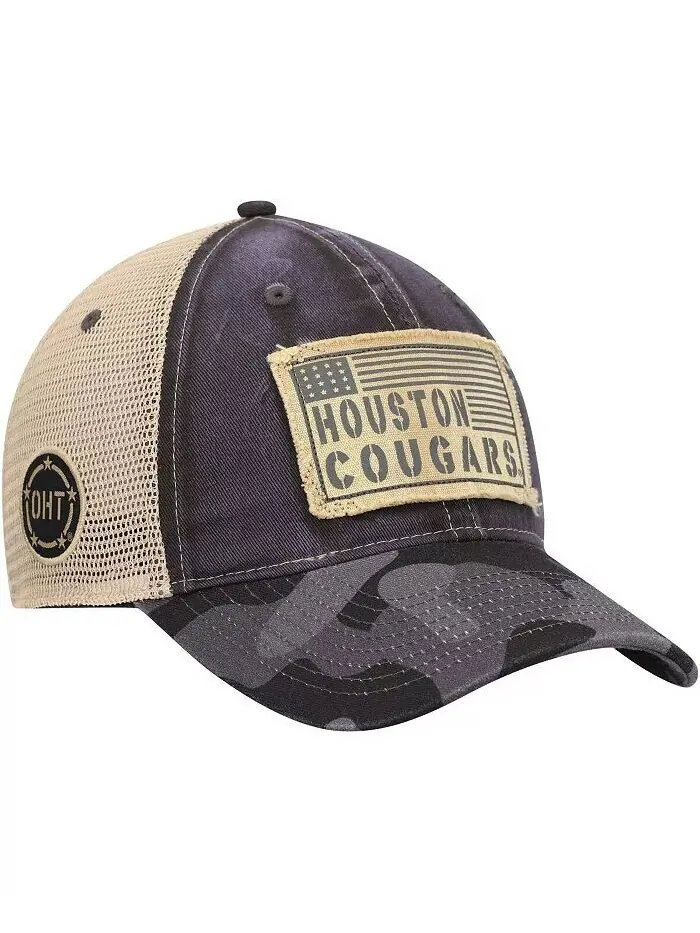 Мужская темно-серая бейсболка Houston Cougars OHT в стиле милитари Appreciation United Trucker — изображение 2 из 3
