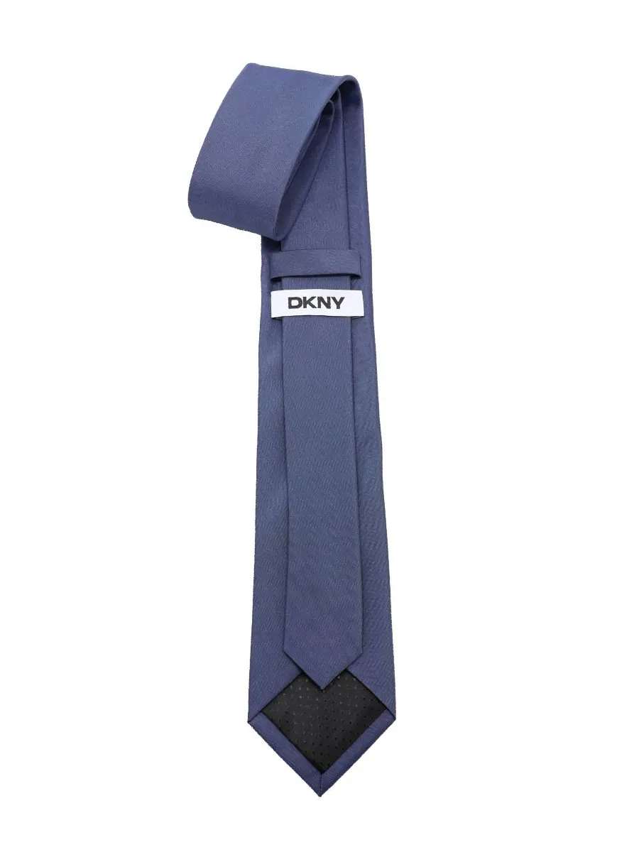 Мужской узкий галстук-бабочка с переливающимся эффектом DKNY — изображение 3 из 3, синий