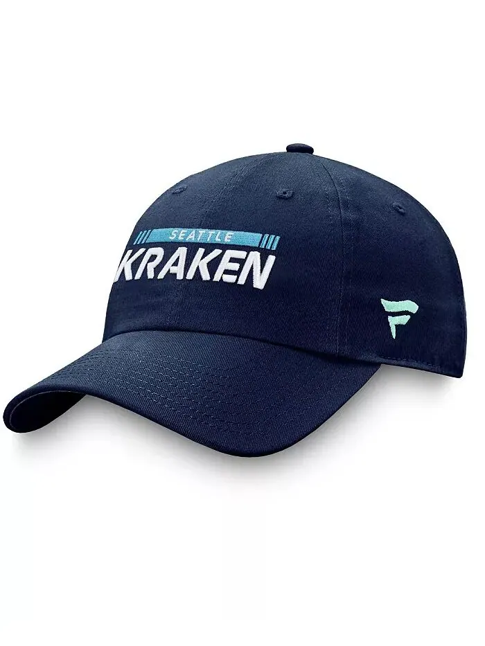 Мужская шапка Deep Sea Blue Seattle Kraken Authentic Pro Rink Adjustable Fanatics — изображение 3 из 4