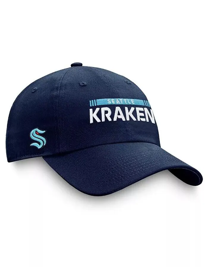 Мужская регулируемая шапка темно-синего цвета Seattle Kraken Authentic Pro Rink Fanatics — изображение 1 из 4, глубокий синий