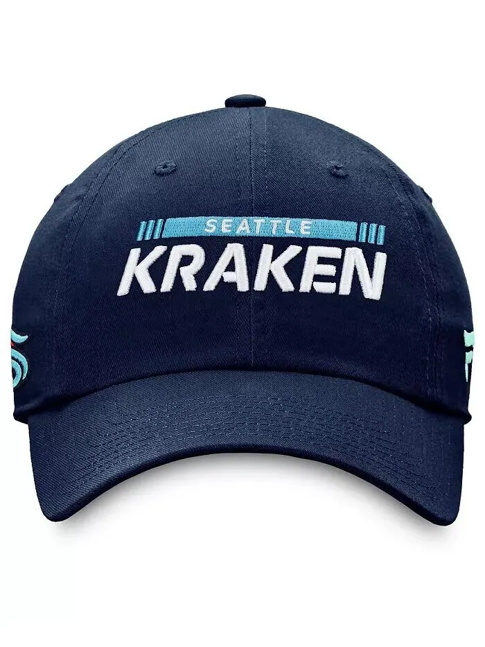 Мужская регулируемая шапка темно-синего цвета Seattle Kraken Authentic Pro Rink Fanatics — изображение 2 из 4, глубокий синий
